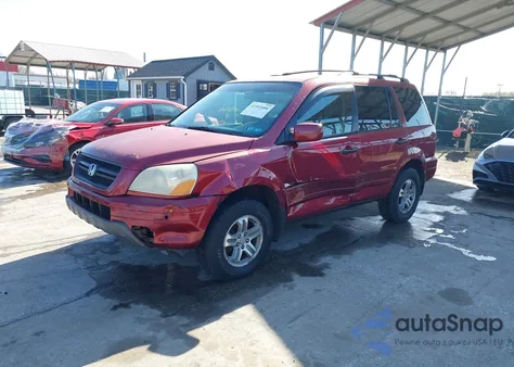 2004 Honda Pilot Ex-L из США, поврежденный, VIN 2HKYF18544H583527